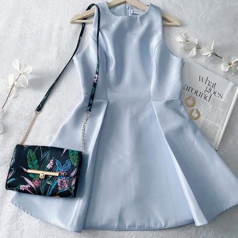 KEEPSAKE THE LABEL Dress Formal Event Wedding Guest Party Prom Homecoming Skater - Picture 2 of 9